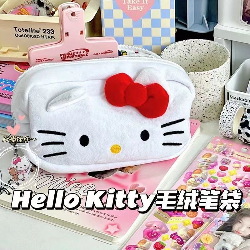 日本のシナモンドッグ漫画パチャドッグ鉛筆バッグ大容量毛皮鉛筆ケースシンプルでかわいい学生女の子鉛筆バッグ|undefined