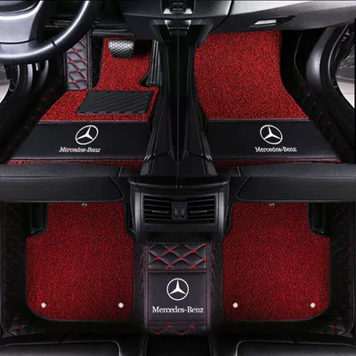 C260L C200L A200L | Modelə uyğun ayaqaltı - other-models-double-layer-black-and-red-black-and-red-silk-circle