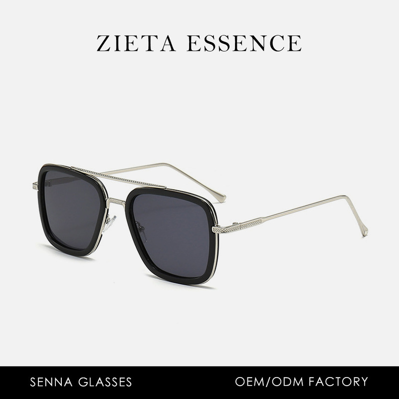 Iron Man Same Style Square Sunglasses Men's Cross-border European and American Amazon Glasses Square Spider-Man Metal Sunglasses Iron Man Same Style Square Sunglasses Men's Cross-border European and American Amazon Glasses Square Spider-Man Metal Sunglasses