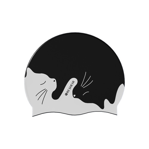 Professional swimming cap silicone women's waterproof ear protection long hair special adult plus size non-stretch men's fashionable swimming cap