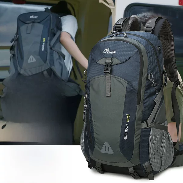 Outdoor Mountaineering Bag Hiking Men's and Women's Large-Capacity Backpack Fashion Casual Travel Backpack Lightweight Sports Bag Travel