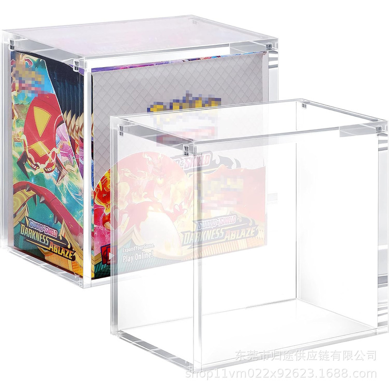 模型展示用積み重ね可能なアクリル製フィギュアボックス、ETBポケモンカードゲーム用収納ボックス|undefined