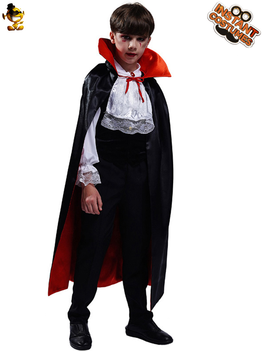 Halloween niño vampiro cosplay juego de rol traje de fiesta vampiro traje de escenario traje de rendimiento