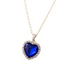 Marine crystal necklace, sapphire pendant, sweater, accessory, factory direct supply, wholesale