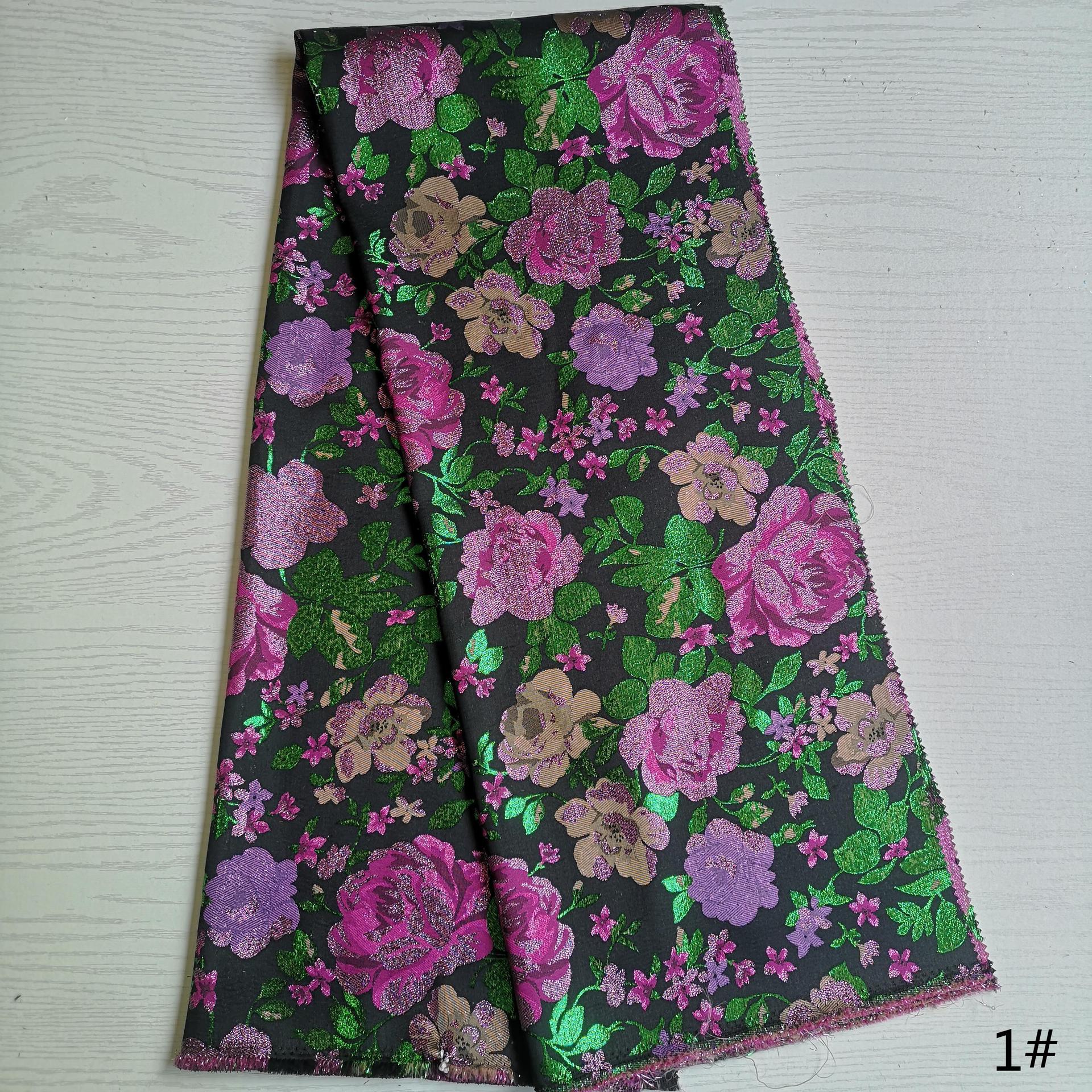 新款提花面料色织提花布 女装连衣裙服装面料  欧美服装布料