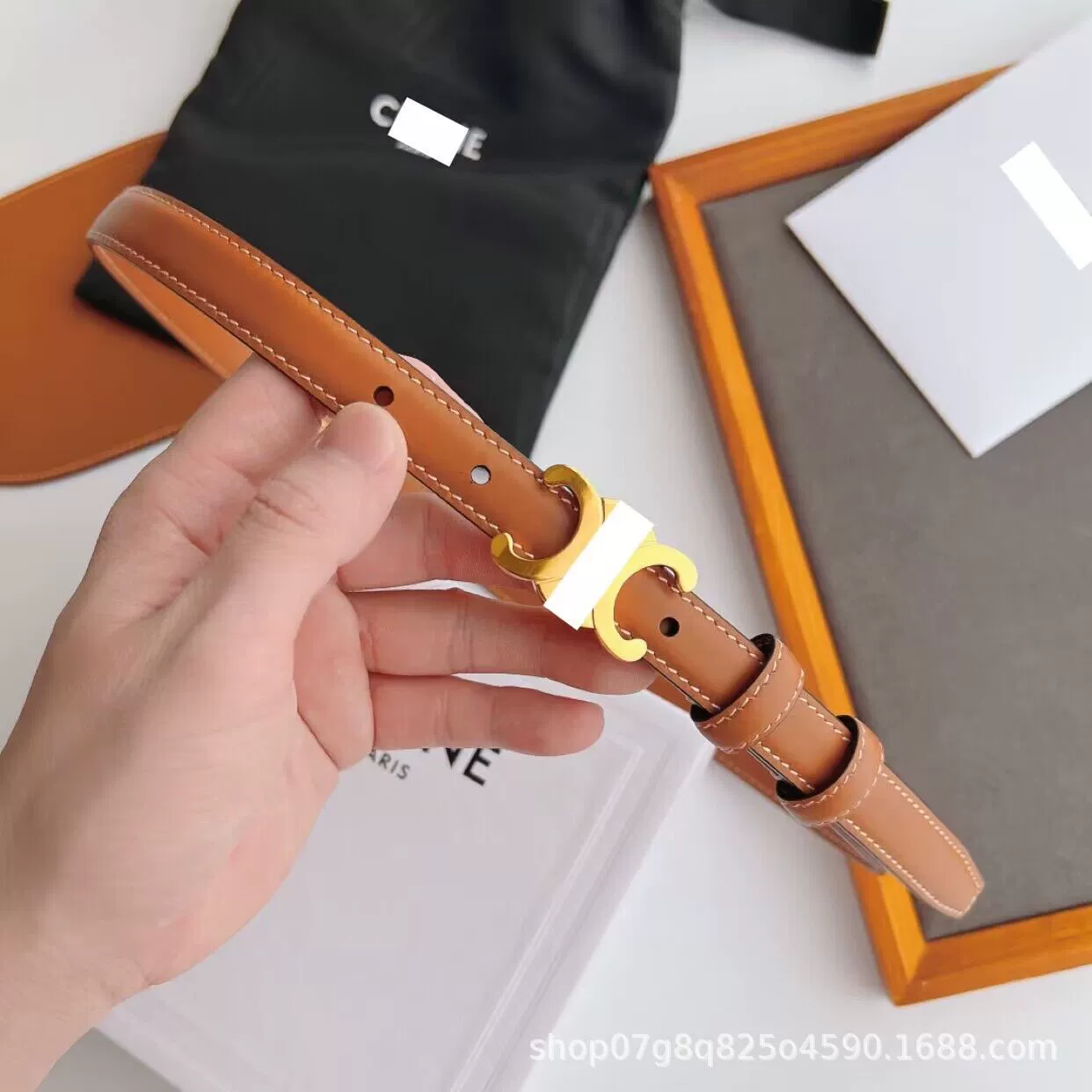 Leather belt, universal trousers, fashionable jeans, tights, dress