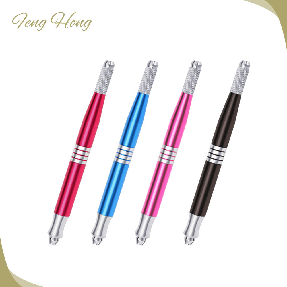 Double-headed Embroidery Handmade Pen Alloy Embroidery Pen Double-headed Multifunctional Eyebrow Pen Factory Outlet Labelable