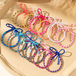 Bohemian Ethnic Style Colorful Hand Rope Ins Style High-Value Niche Woven Bracelet Trendy Cross-Border Wholesale Supply