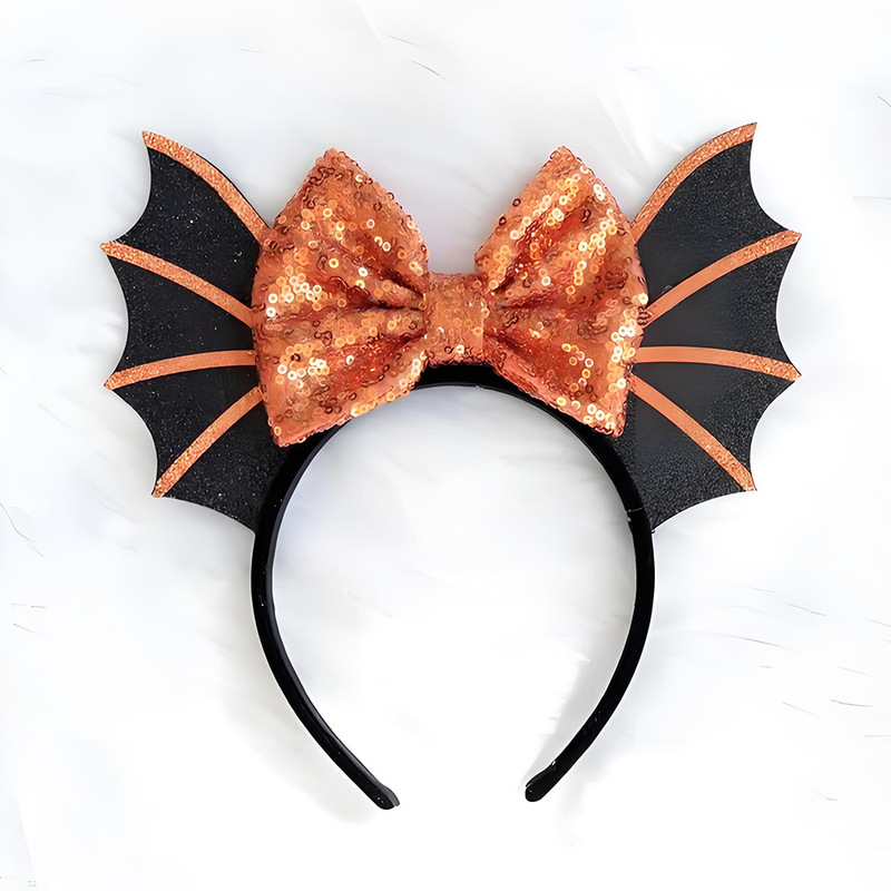 ハロウィン子供のリボンヘッドバンド面白いコウモリヘアアクセサリーコスプレヘッドバックルホリデーパーティードレスアップヘアアクセサリー|undefined