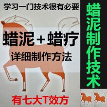 蜡泥方法技术专用蜡药新型蜡疗密方技术中药蜡泥制作