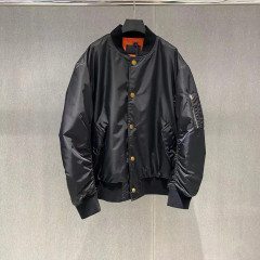 毒家原标P家走秀款拉链飞行夹克棒球服90白鸭绒羽绒服外套男女