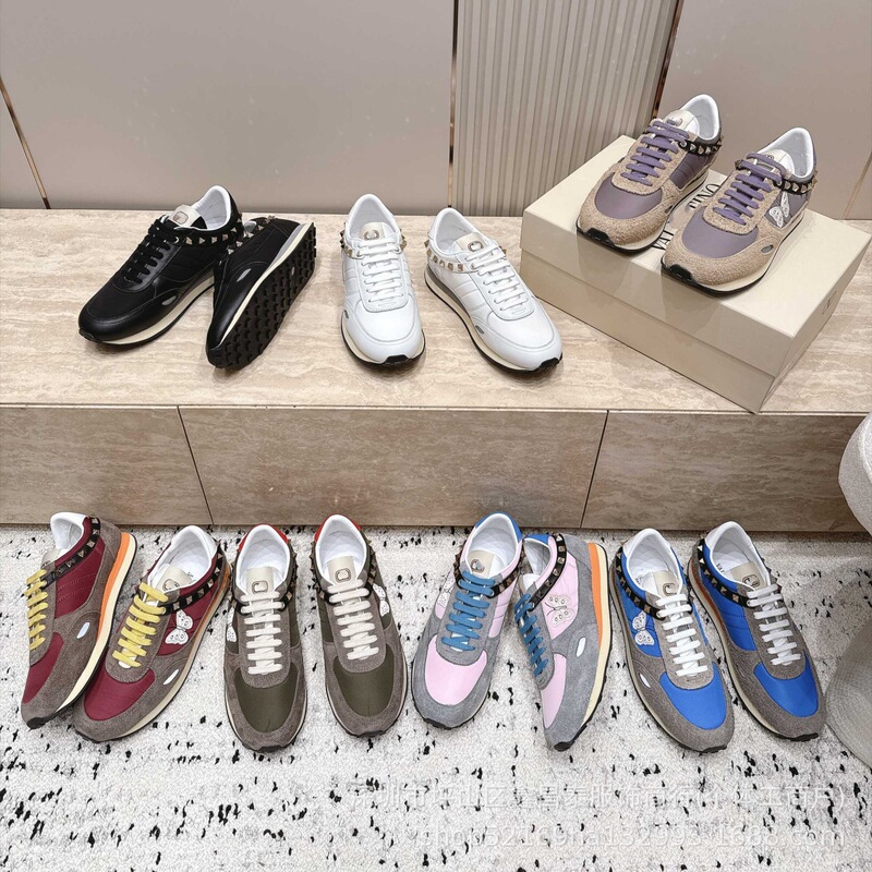 Foreign Trade 26 Ruth style rivet butterfly embroidery retro Forrest Gump sneakers, couple's color-blocked thick-soled German training shoes Foreign Trade 26 Ruth style rivet butterfly embroidery retro Forrest Gump sneakers, couple's color-blocked thick-soled German training shoes
