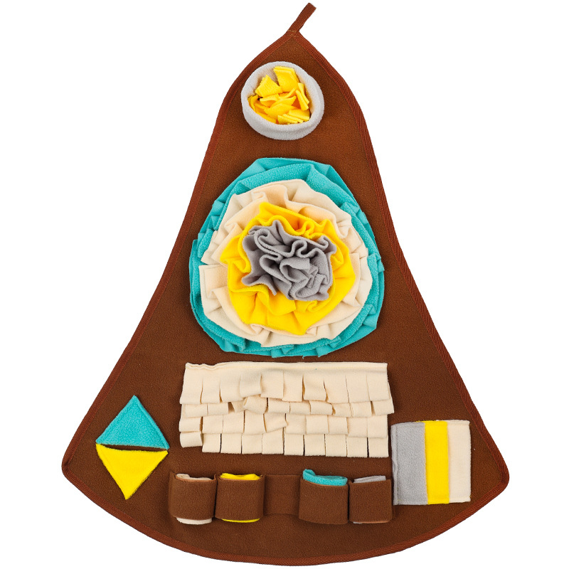 Pet Sniffing Mat For Dogs Challenging Slow Feeding Brain Boosting And Entertaining For Puppies And Large Dogs_voghion.com