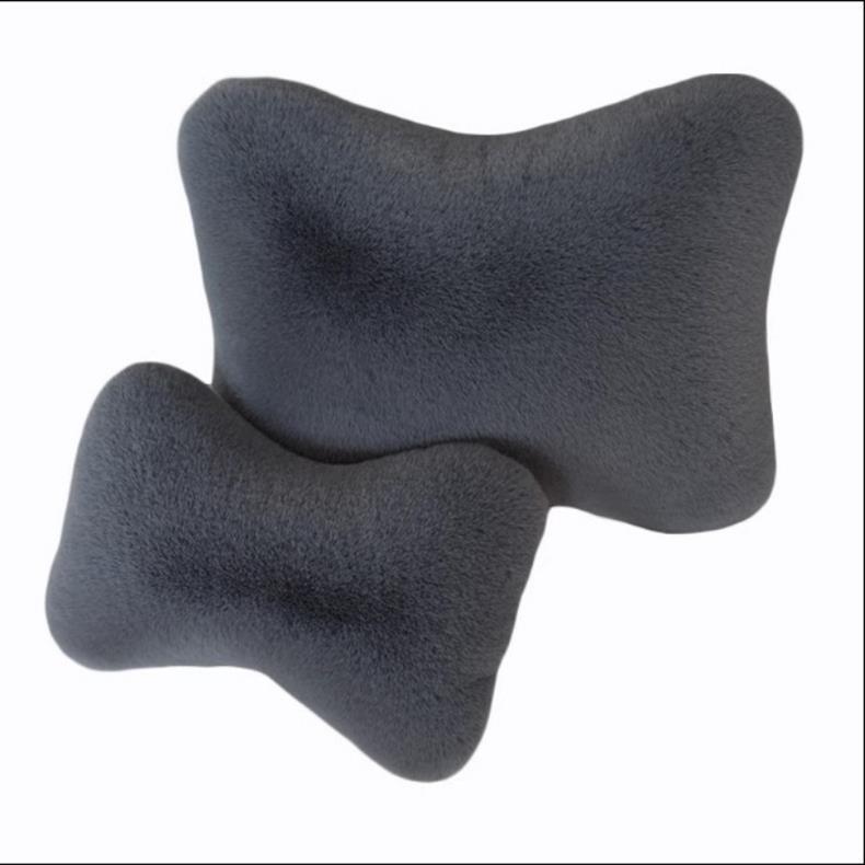 Car Plush Headrest Pillow, a Pair of Car Neck Pillows, Car Lumbar Pillows, Car Bone Neck Pillows, Car Supplies
