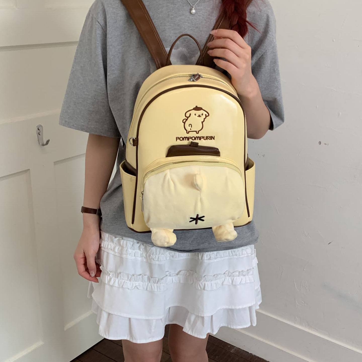 Mochila de dibujos animados de perros de mujeres estudiantes mochila de clase 2026 linda nueva gran capacidad mochila de verano ligera