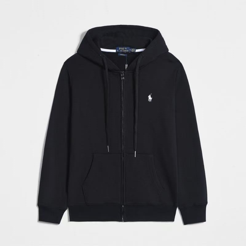 Polo Ralph Lauren Fleece Full-Zip Hooded Jacket Black