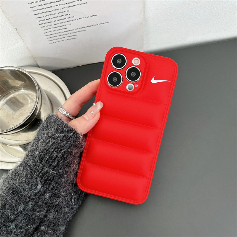 Chaqueta de plumón de gancho de la marca de moda para Apple 16Promax funda para teléfono móvil iPhone15 líquido 13/12/11 anti-caída