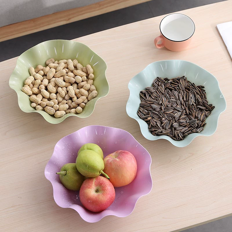 Фруктовая тарелка с рюшами, пластиковая тарелка для конфет