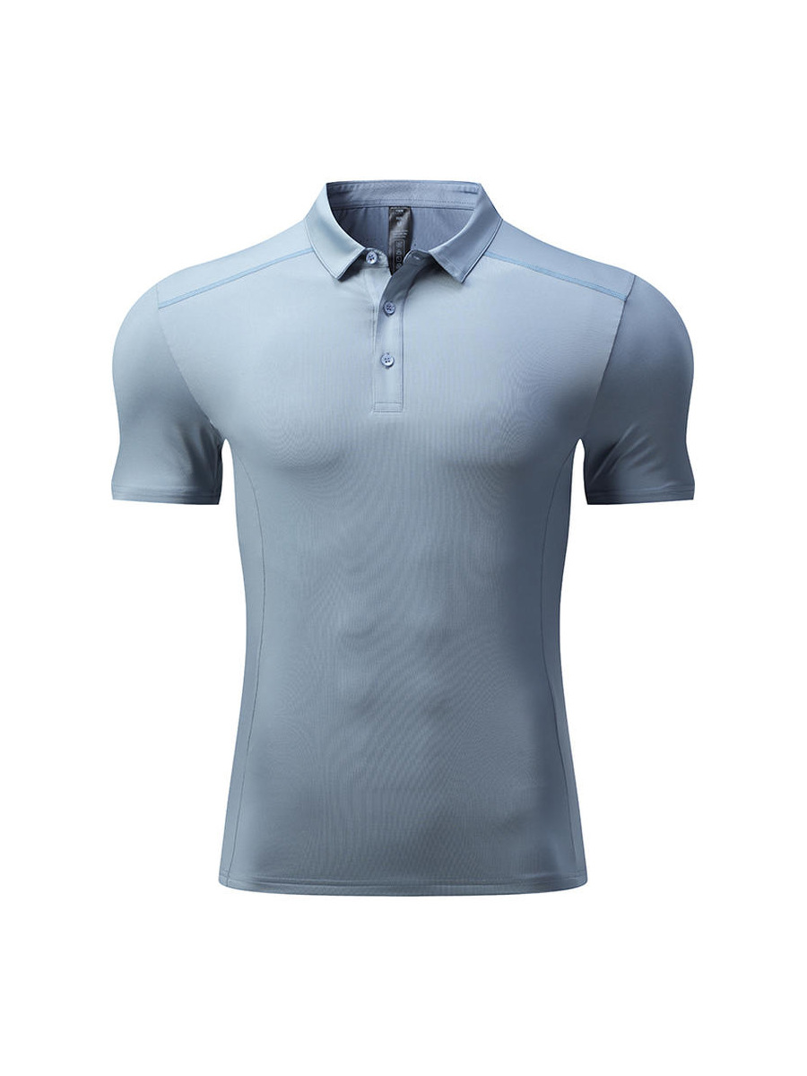 Camiseta de solapa de ropa de polo de hombro de alta gama para hombres
