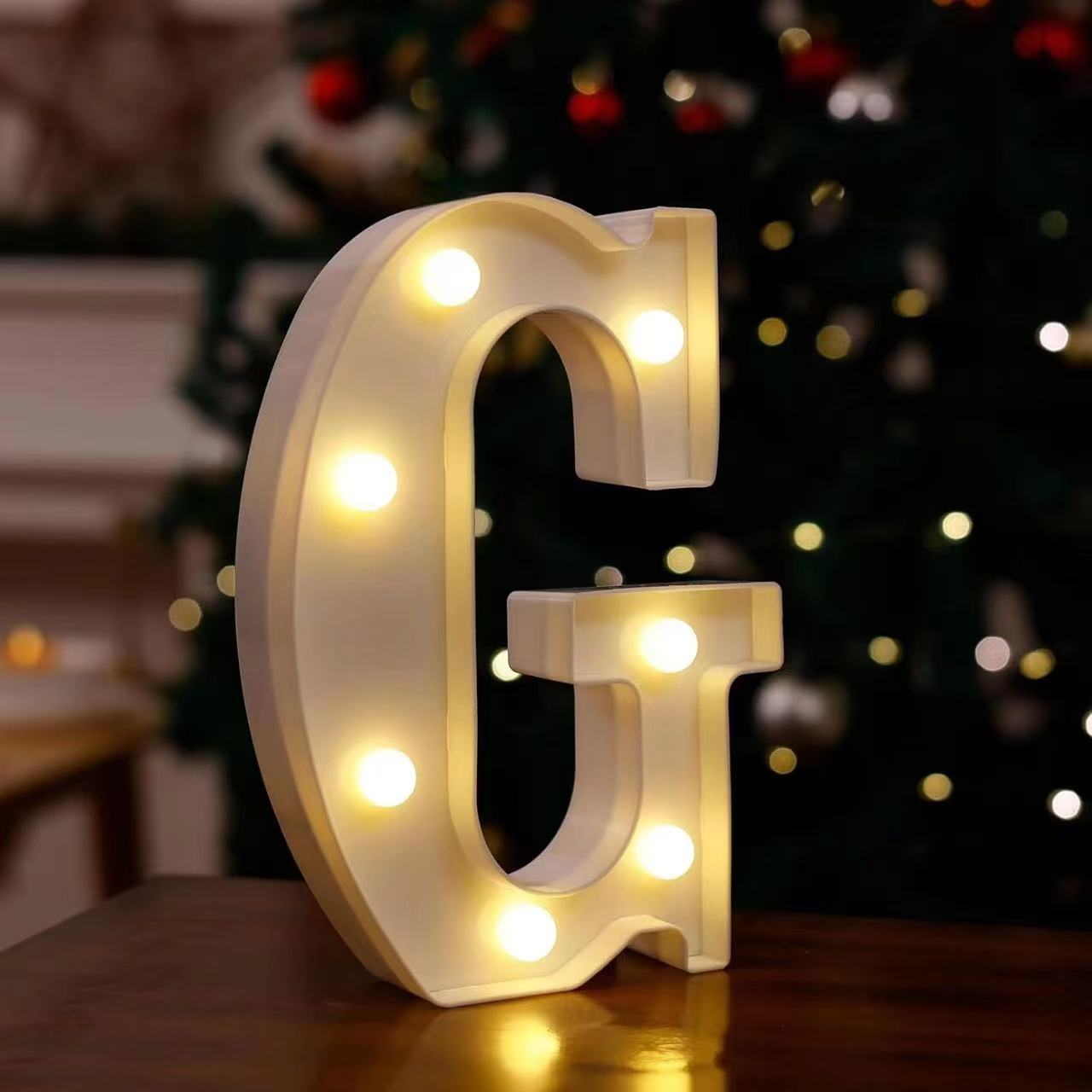Lámpara LED de Letras y Números de PVC Decorativa para Fiestas y Bodas image 11