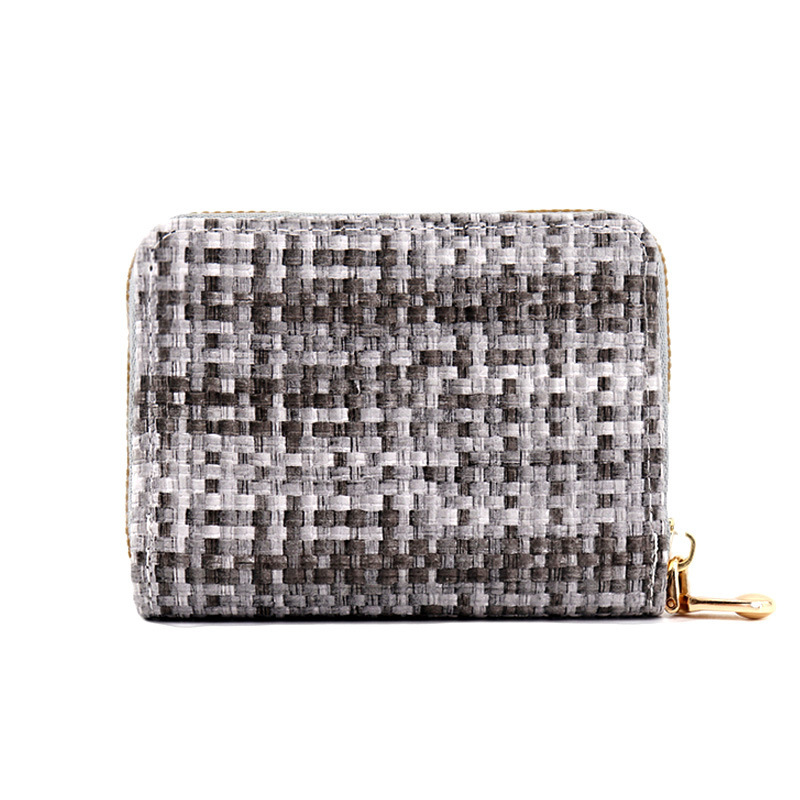 Nueva bolsa de tarjetas de tejido para mujeres de moda europea y americana portaje de tarjetas de órgano bolso de cambio multi-tarjeta de tarjetas de gran capacidad tarjeta de crédito