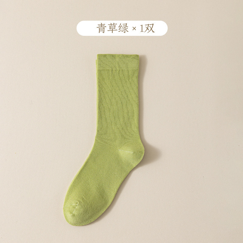 白色袜子女春秋中筒袜ins潮韩系防臭高档全棉松口月子袜堆堆袜子|undefined