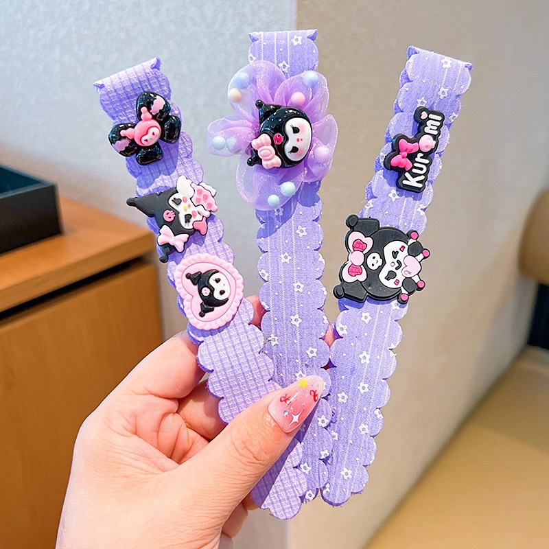 Los niños coreanos publican pegatinas mágicas de color caramelo de dibujos animados lindo y simple acabado de cabello roto artefacto Velcro de frutas