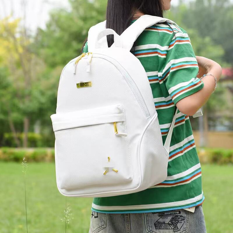 New Korean-Style Fashionable and Simple Versatile Backpack, Pu Leather Women's Backpack, Lightweight and Water-Resistant Travel Bag, Wholesale