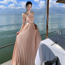 生日party轻礼服女海边度假沙滩裙高级感欧美连衣裙平时聚会可穿