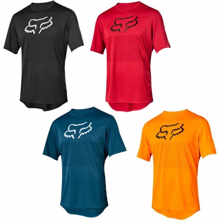 Best-Selling Downhill Suit Off-Road Motorcycle Short-Sleeved Summer Men's Outdoor Sports Round Neck T-Shirt Breathable Quick-Drying Clothing