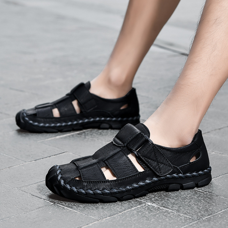 2025 Cross-Border Hot-Selling Large-Size New Trendy Driving Personalized Outdoor Men's Slippers Summer Sandals_voghion.com