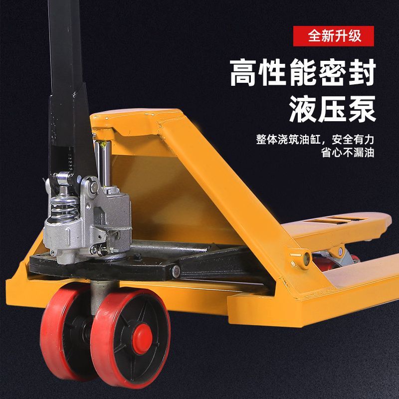 carretilla elevadora de buey 2t3t camión de transporte hidráulico manual fabricante de comercio electrónico transfronterizo logística de almacenamiento de rueda de nylon buey