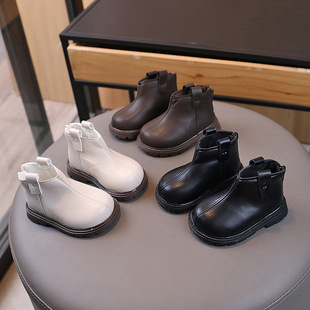 A generation of spring and autumn baby boots 1 1 2-3 years old children's toddler shoes leather boots men's and women's Martin boots