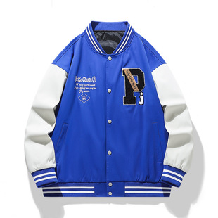 New Cross-Border Jacket Men's Large Size Autumn and Winter Couple's Cotton Baseball Jacket Cotton Coat Fashion Trendy Brand Trend