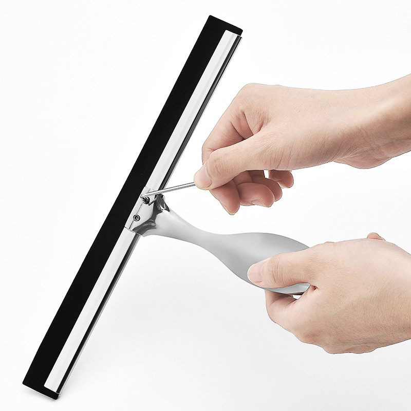 Limpiaparabrisas de vidrio extraíble de acero inoxidable de 10 pulgadas de 12 pulgadas raspador de vidrio de 14 pulgadas herramienta de limpieza raspador limpiaparabrisas