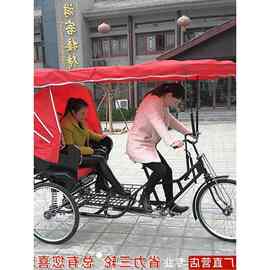 人力三轮车旅游观光舞台拍戏摄影篷公园景区非电动复古黄包车其他