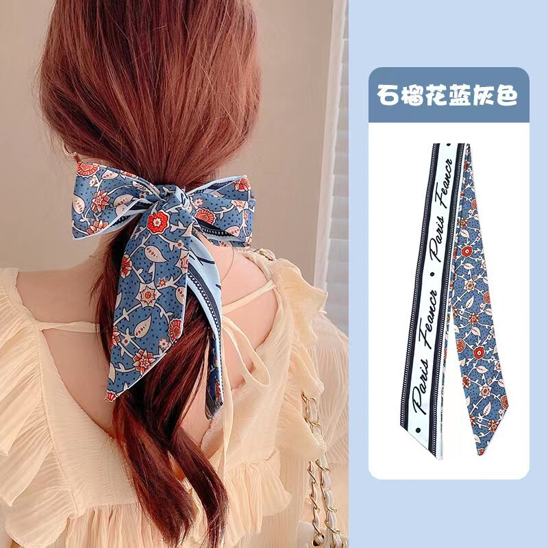 新商品の長条の小さいシルクのタオルのヘアバンドの女性の両面の優雅な紐付けのカバンのリボンのリボンのリボン|undefined
