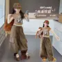 跨境印花女童新款两件套