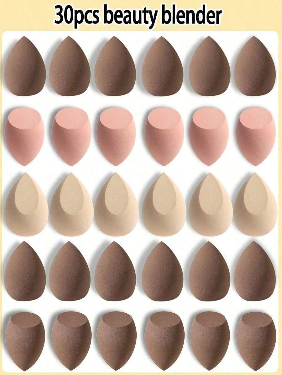 Esponja de Maquillaje en Forma de Gota Grande, Material Hidrofílico Sin Látex, Uso Seco y Húmedo, para Maquillaje image 48