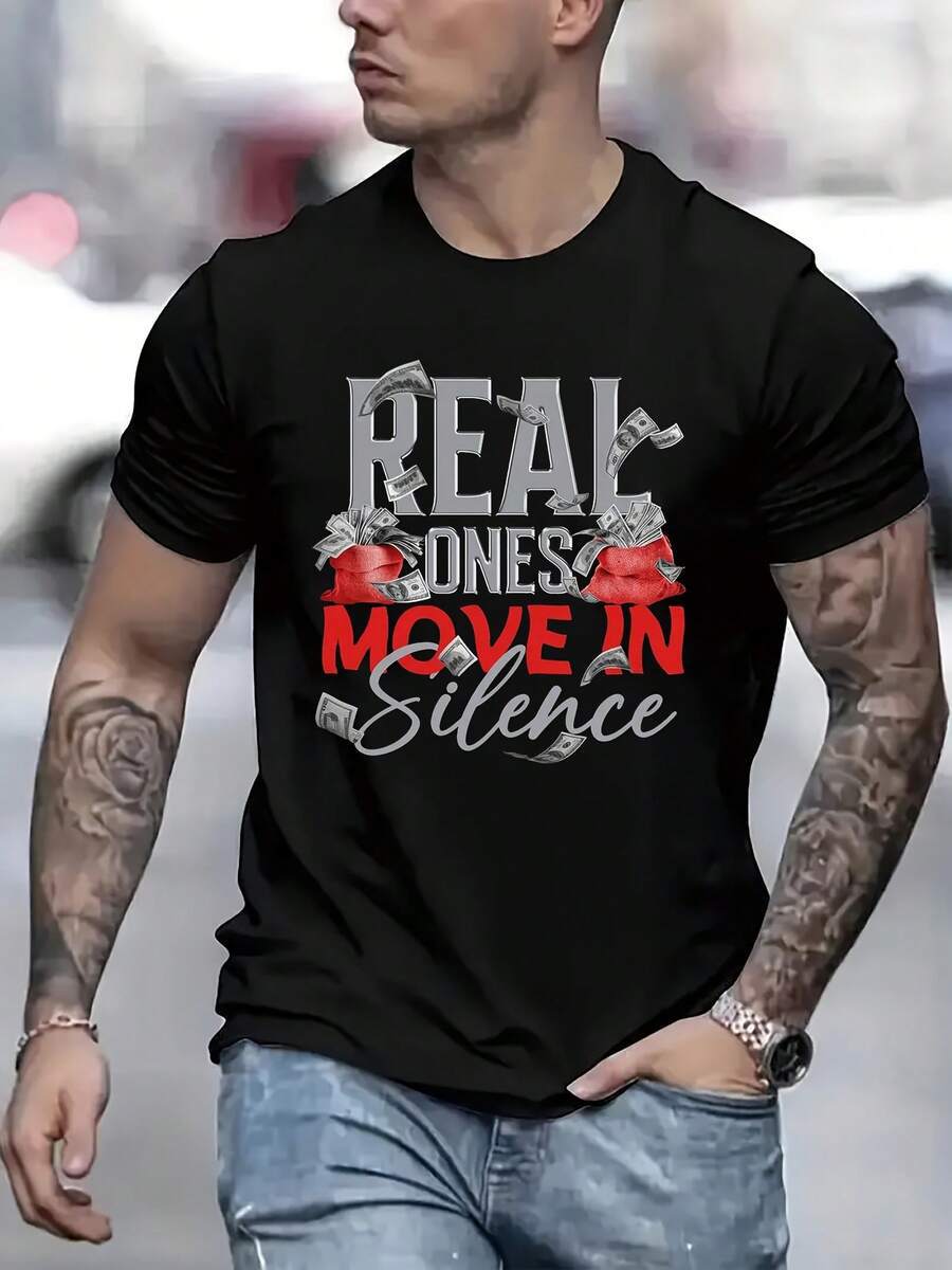 Pure Cotton Men's Skull Bandage Pattern Top Fun "Real Bones Moving" Design for Casual Wear_viptrois.com