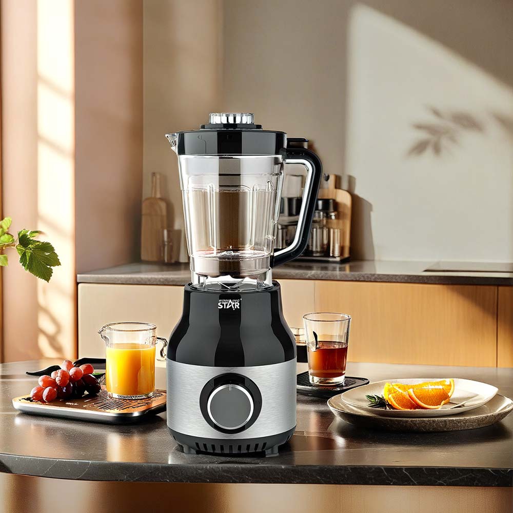 Winningstar cross-border 1.8L de cuatro cuchillos de acero inoxidable exprimidor de jugo de café multifuncional dos en uno exprimidor