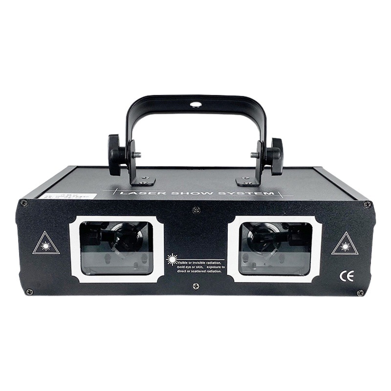 Wenjing doble agujero a todo color láser Luz 3D línea haz láser bar KTV lámpara de flash habitación privada lámpara de la etapa