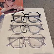 浪特梦83242多边形板材52配近视度数眼镜简约百搭时尚素颜眼镜框