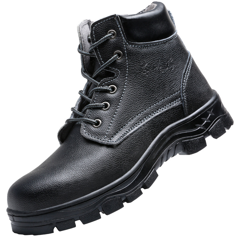 Winter high -end labor -friendly shoe wool cotton shoes men's work…