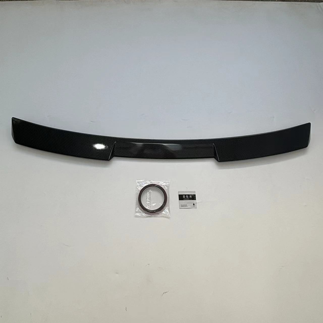 Suitable for Bmw 3 Series G20G28 Blade Top Wing Fixed Wing Spoiler Bright Black Carbon Fiber Pattern Color