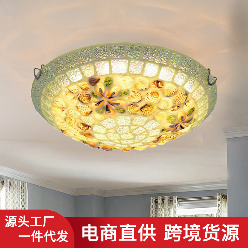 Modern Simple Ceiling Lamp Bedroom Children's Room Mosaic Lamp American Creative Art Living Room Study Balcony Lamp Modern Simple Ceiling Lamp Bedroom Children's Room Mosaic Lamp American Creative Art Living Room Study Balcony Lamp