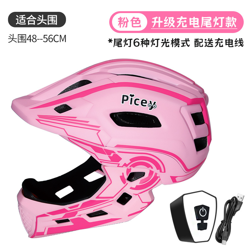 Casco de bicicleta de equilibrio para niños, casco completo, patinaje, sombrero, equipo de montaje, protector, cascos para niños y niñas