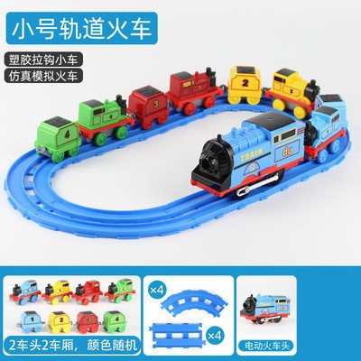 Niños locomotora eléctrica modelo conjunto de rieles magnético almacenamiento tren juguetes al por mayor puestos transfronterizos image 8