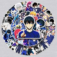 50 Blue Prison Graffiti Stickers: Personalized Cross-Border Cartoon & Japanese Anime Merchandise for DIY Phone Cases and Luggage Decals