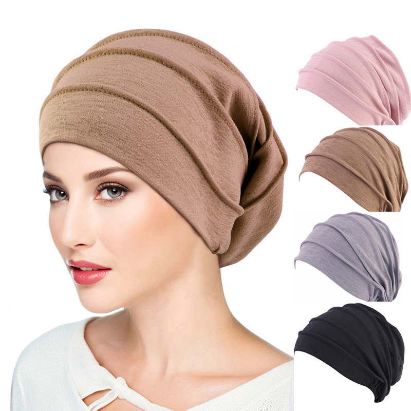 cross-border hat ladies louver pullover cap chemotherapy cap nightcap headscarf cap TJM-267
